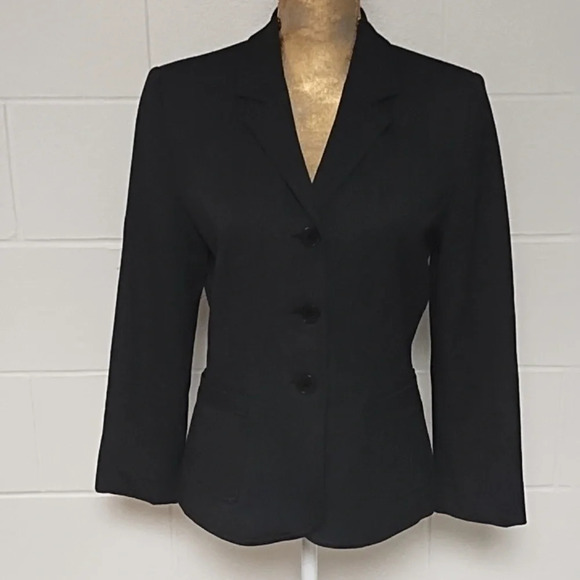 Karen Kane Fitted Blazer, Jacket, Pockets, Stretch, Lined, 3 button front - Picture 1 of 8